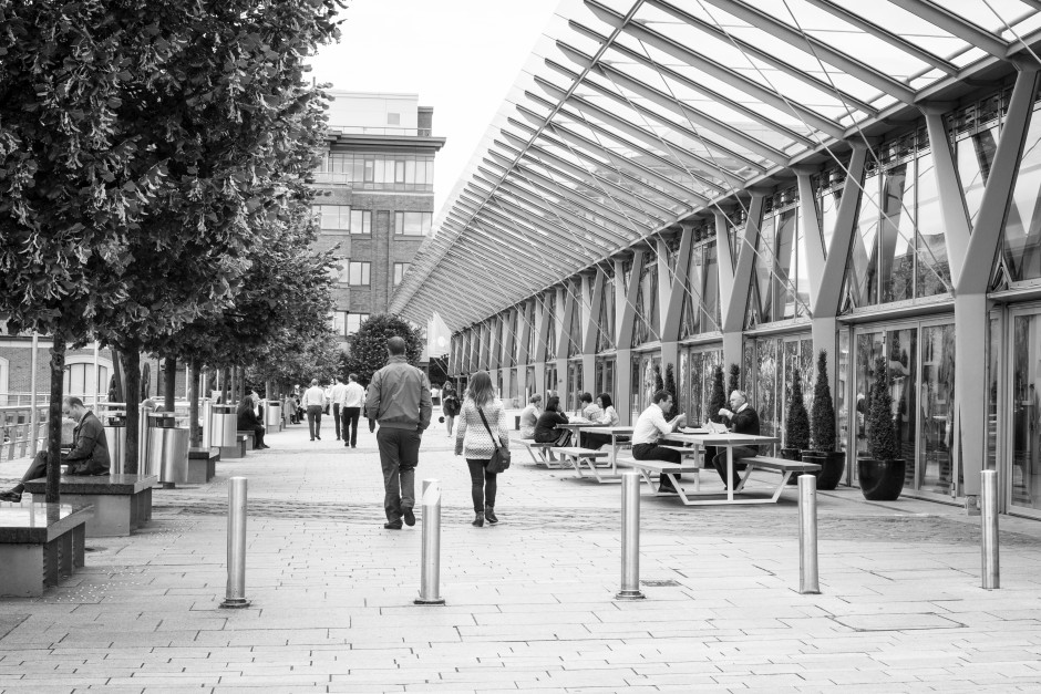 Benches by the conservatory